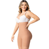 Fajas Colombianas High Waisted Short Butt Lifter Tummy Control Girdle Sonryse SP42NC